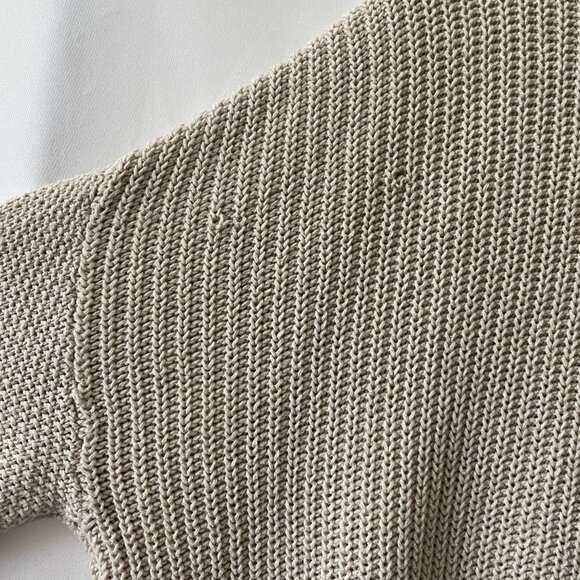 Bundle 2 Pins And Needles Anthropologie Green Ivory Crew Lace Hem Sweater XS - Picture 15 of 16